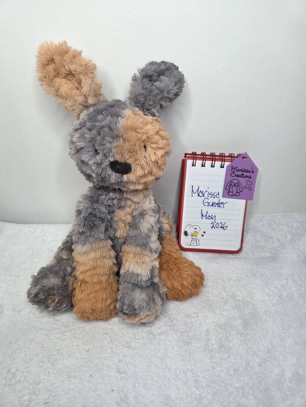EUC Customized Jellycat Fuddlewuddle Rabbit "Sweets" - Picture 7 of 7
